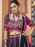 Multicolor Viscose Rayon Readymade Navratri Lehenga Choli